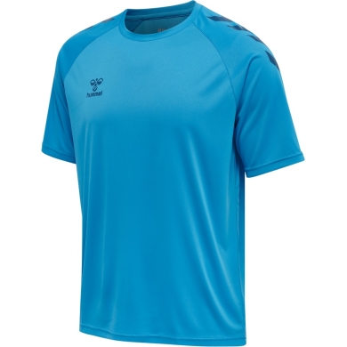 hummel Sport-Tshirt hmlCORE XK Core Poly (Interlock-Stoff) Kurzarm blau Herren