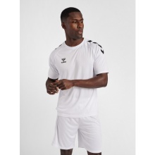hummel Sport-Tshirt hmlCORE XK Core Poly (Interlock-Stoff) Kurzarm weiss Herren