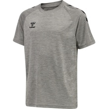 hummel Sport-Tshirt hmlCORE XK Core Poly (Interlock-Stoff) Kurzarm grau Kinder