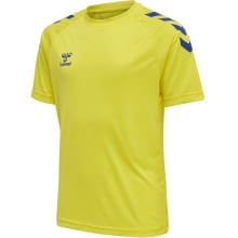 hummel Sport-Tshirt hmlCORE XK Core Poly (Interlock-Stoff) Kurzarm gelb/blau Kinder