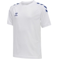 hummel Sport-Tshirt hmlCORE XK Core Poly (Interlock-Stoff) Kurzarm weiss/blau Kinder
