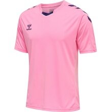 hummel Sport-Tshirt hmlCORE XK Poly Jersey (robuster Doppelstrick) Kurzarm pink Herren