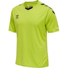 hummel Sport-Tshirt hmlCORE XK Poly Jersey (robuster Doppelstrick) Kurzarm limegrün Herren