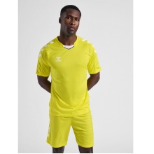 hummel Sport-Tshirt hmlCORE XK Poly Jersey (robuster Doppelstrick) Kurzarm gelb Herren