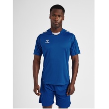 hummel Sport-Tshirt hmlCORE XK Poly Jersey (robuster Doppelstrick) Kurzarm dunkelblau Herren