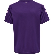 hummel Sport-Tshirt hmlCORE XK Poly Jersey (robuster Doppelstrick) Kurzarm violett Kinder