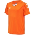 hummel Sport-Tshirt hmlCORE XK Poly Jersey (robuster Doppelstrick) Kurzarm orange Kinder