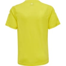 hummel Sport-Tshirt hmlCORE XK Poly Jersey (robuster Doppelstrick) Kurzarm gelb Kinder