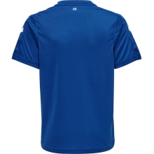 hummel Sport-Tshirt hmlCORE XK Poly Jersey (robuster Doppelstrick) Kurzarm dunkelblau Kinder