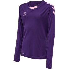 hummel Sport-Langarmshirt hmlCORE XK Poly Jersey (Interlock-Stoff) violett Kinder
