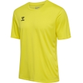 hummel Sport-Tshirt hmlESSENTIAL (100% rec. Polyester) Kurzarm gelb Herren