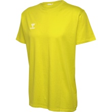 hummel Sport/Freizeit-Tshirt hmlGO 2.0 (Bio-Baumwolle, klassisch Design) Kurzarm gelb Herren