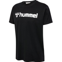 hummel Sport/Freizeit-Tshirt hmlGO 2.0 Logo (Bio-Baumwolle) Kurzarm schwarz Herren