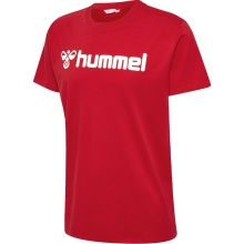hummel Sport/Freizeit-Tshirt hmlGO 2.0 Logo (Bio-Baumwolle) Kurzarm rot Herren