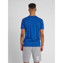 hummel Sport/Freizeit-Tshirt hmlGO Cotton Big Logo (Baumwolle) Kurzarm dunkelblau Herren