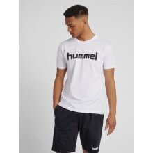 hummel Sport/Freizeit-Tshirt hmlGO Cotton Big Logo (Baumwolle) Kurzarm weiss Herren