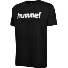 hummel Sport/Freizeit-Tshirt hmlGO Cotton Big Logo (Baumwolle) Kurzarm schwarz Kinder