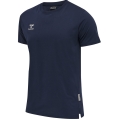 hummel Sport-Tshirt hmlMOVE Grid Cotton (100% Baumwolle) Kurzarm marineblau Herren