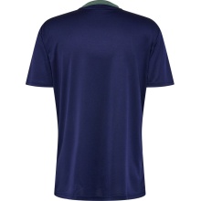 hummel Sport-Tshirt hmlSTALTIC Poly Jersey (Mesh-Material) Kurzarm marineblau/grün Herren