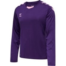 hummel Sport-Langarmshirt hmlCORE XK Poly Jersey (Interlock-Stoff) violett Herren