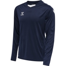 hummel Sport-Langarmshirt hmlCORE XK Poly Jersey (Interlock-Stoff) marineblau Herren