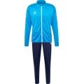 hummel Trainingsanzug hmlPROMO Suit (Jacke und Hose) hellblau/marineblau Herren