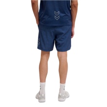 hummel Sporthose hmlCOURT AOP Pocket Shorts (atmungsaktiv, schnelltrocknend) kurz navyblau Herren