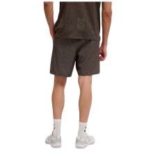 hummel Sporthose hmlCOURT AOP Pocket Shorts (atmungsaktiv, schnelltrocknend) kurz coffebraun Herren