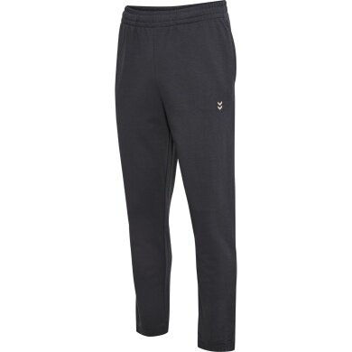 hummel Freizeithose hmlPULSE Sweat Pant (Baumwolle, hoher Tragekomfort) lang dunkelgrau Herren