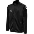 hummel Sport-Trainingsjacke hmlCORE XK Poly Zip Sweat (Polyester-Sweatstoff, Front-Reißverschluss) schwarz Kinder
