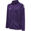 hummel Sport-Trainingsjacke hmlCORE XK Poly Zip Sweat (Polyester-Sweatstoff, Front-Reißverschluss) violett/weiss Kinder