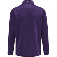 hummel Sport-Trainingsjacke hmlCORE XK Poly Zip Sweat (Polyester-Sweatstoff, Front-Reißverschluss) violett/weiss Kinder