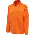 hummel Sport-Trainingsjacke hmlCORE XK Poly Zip Sweat (Polyester-Sweatstoff, Front-Reißverschluss) orange Kinder