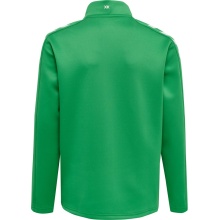 hummel Sport-Trainingsjacke hmlCORE XK Poly Zip Sweat (Polyester-Sweatstoff, Front-Reißverschluss) grün Kinder