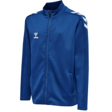 hummel Sport-Trainingsjacke hmlCORE XK Poly Zip Sweat (Polyester-Sweatstoff, Front-Reißverschluss) dunkelblau Kinder