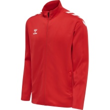 hummel Sport-Trainingsjacke hmlCORE XK Poly Zip Sweat (Polyester-Sweatstoff, Front-Reißverschluss) rot Herren