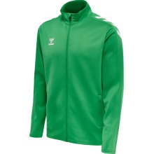 hummel Sport-Trainingsjacke hmlCORE XK Poly Zip Sweat (Polyester-Sweatstoff, Front-Reißverschluss) grün Herren