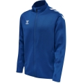 hummel Sport-Trainingsjacke hmlCORE XK Poly Zip Sweat (Polyester-Sweatstoff, Front-Reißverschluss) dunkelblau Herren