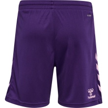 hummel Sporthose hmlCORE XK Poly Shorts (robuster Doppelstrick, ohne Seitentaschen) Kurz violett Kinder