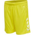 hummel Sporthose hmlCORE XK Poly Shorts (robuster Doppelstrick, ohne Seitentaschen) Kurz gelb Kinder