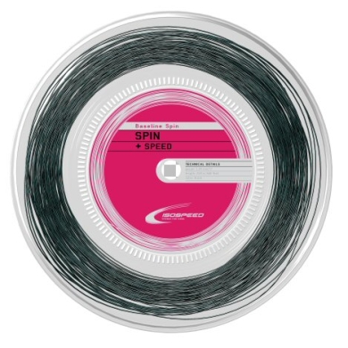 IsoSpeed Tennissaite Baseline Spin+Speed schwarz 200m Rolle