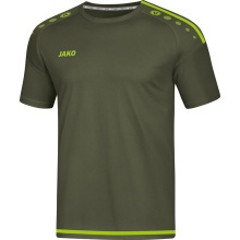 JAKO Tshirt Striker 2.0 KA khaki/neongrün Herren