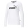 Puma Freizeit Langarmshirt Essentials Logo (Mischgewebe) weiss Damen