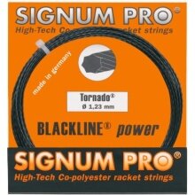 Besaitung mit Tennissaite Signum Pro Tornado (Haltbarkeit+Spin) anthrazit