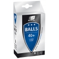 Sunflex Tischtennisball 3-Stern (Plastikball 40+) weiss 6er Kartonverpackung
