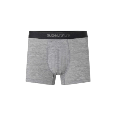 super natural Boxershort Tundra 175 - Merinowolle - Unterwäsche grau melange Herren - 1 Stück