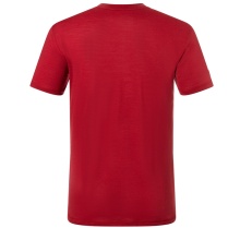 super natural Freizeit-Tshirt Essential (Merino-Mix) rot Herren