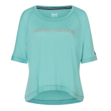 super natural Sport-/Freizeitshirt Liquid Flow Tee (atmungsaktiv, temperaturregulierung) mintgrün Damen
