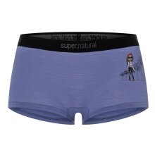 super natural Funktionsunterwäsche Hot Pants Hipsy Hipster (Merinowolle) violett/blau Damen