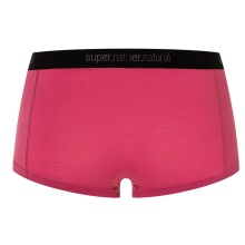 super natural Funktionsunterwäsche Hot Pants Tundra 175 Boyfriend Hipster (Merinowolle) rot/pink Damen